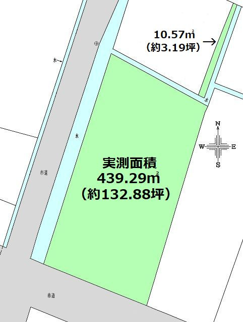 高知市 五台山 売土地の土地図