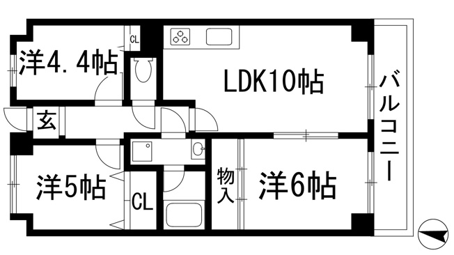 【間取り】 | ライフイン水月