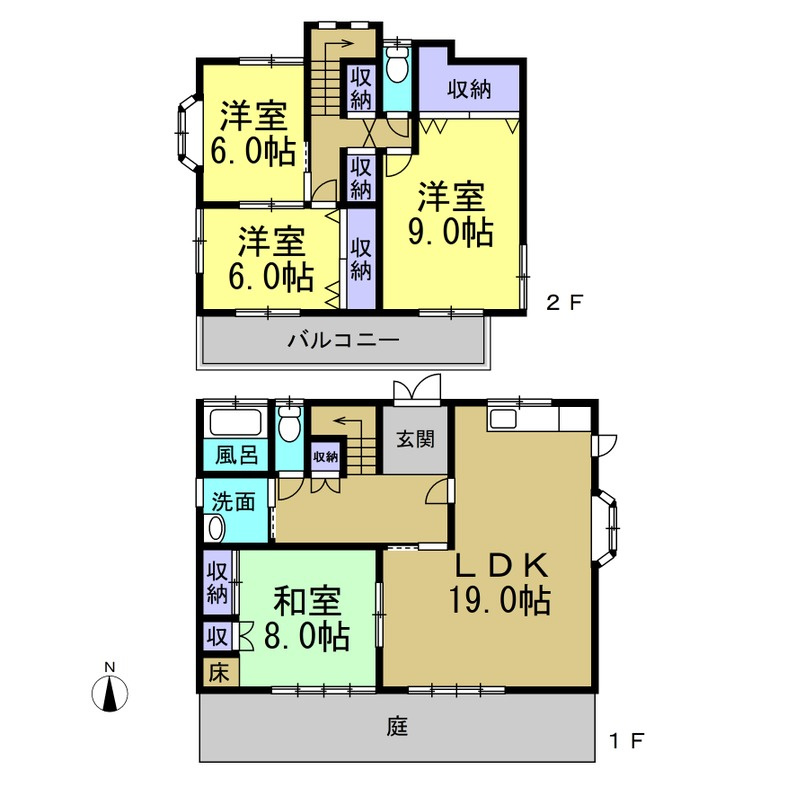岩滑東町４丁目戸建の間取り