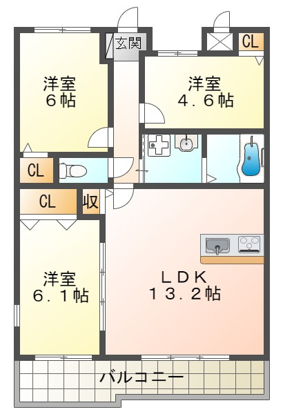 サンヴィラ24の間取り|サンヴィラ24