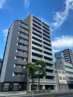 【外観】 | エル・セレーノ天満橋 | 都市部に映えるスタイリッシュな外観のマンションです♪