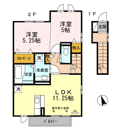 【間取り】 | グレースハイム新宮 | グレースハイム新宮