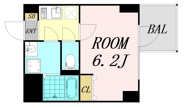 S-RESIDENCE新大阪Rish　仲介手数料無料の間取り