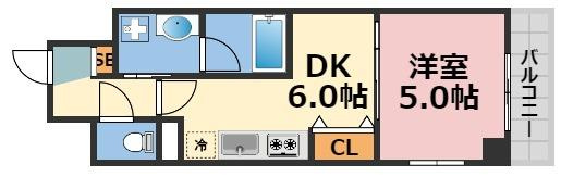 BRAVI南堀江の間取り