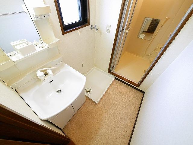 フルーエントⅢの洗面所|ゆったりとスペースのある洗面所