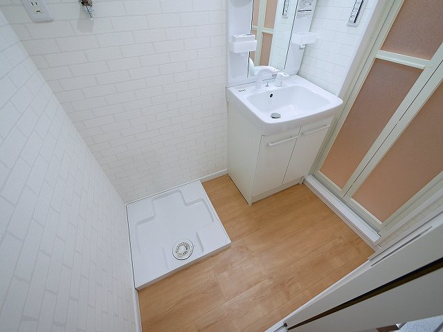 メゾンならまちの洗面所|忙しい朝には欠かせない洗面所です