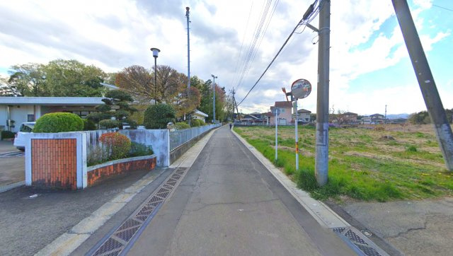 敷地面積１０９坪　売地　川越市笠幡2期の前面道路含む現地写真|北側 4.0ｍ位置指定道路/西側 2.5ｍ～2.6㎡市道