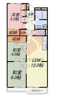 【間取り】 | サニーハイツ堺８号棟