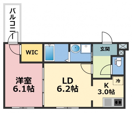 フジパレス若江岩田の間取り