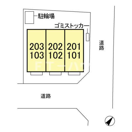 コンフォート58の区画図
