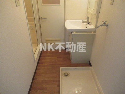 【洗面所】 | サンハイツ大和Ⅰ（若江岩田賃貸） | 使いやすい洗面所です
