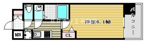 プレサンス京町堀ノース　BRAVI不動産の間取り|【プレサンス京町堀ノース】間取り