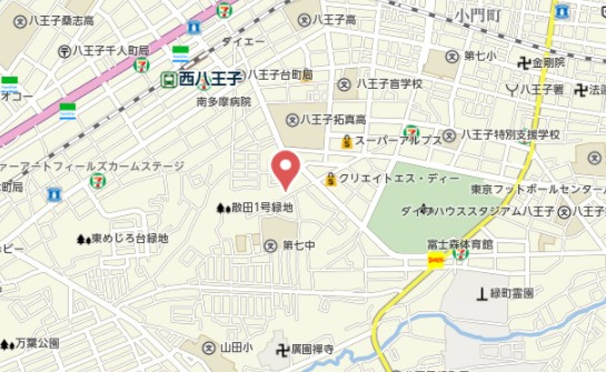 レオネクストムーンハウスの地図