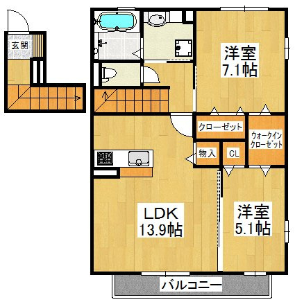 【間取り】 | くみの木ヒルズⅠ