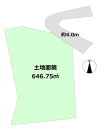 宝塚市長寿ガ丘売土地の間取り