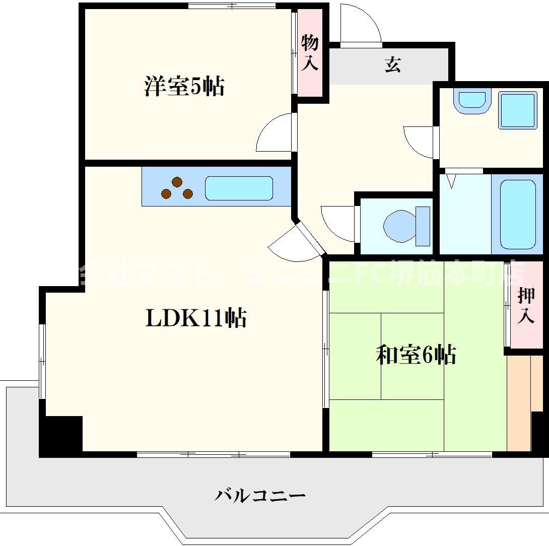 梅田プレミアムコートの間取り