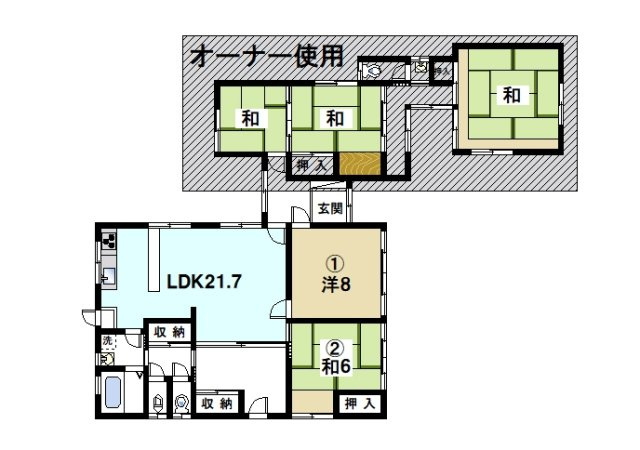 イーストロードの間取り|学生様限定の物件です。