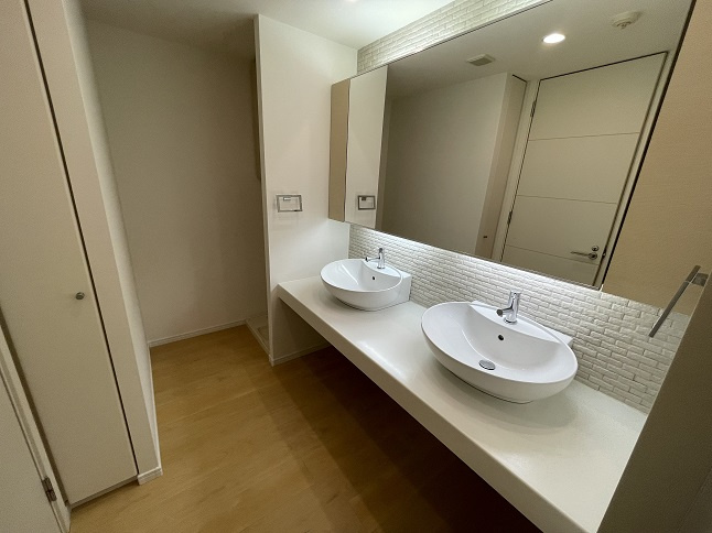 港区三田２丁目の賃貸マンションのその他|洗面
