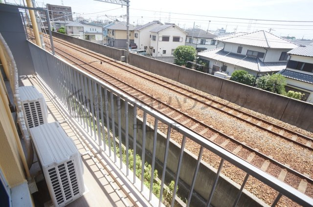 ラムール売布のバルコニー