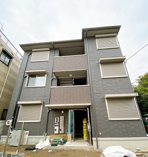 【外観】 | ※施工中※2022年11月完成予定♪ワンちゃん・ねこちゃんまたは小動物と一緒に暮らせる新築☆人気のダイワハウス施工のアパートです！
