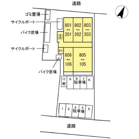 グランジュール大手町の駐車場