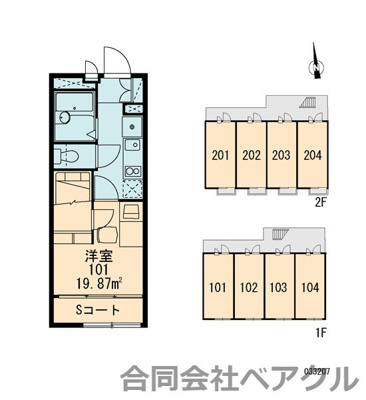 【区画図】 | レオパレス鳥羽街道ファミリア