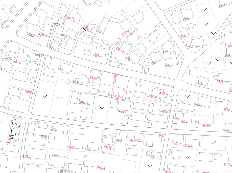 北諸県郡三股町大字樺山の売地の土地図