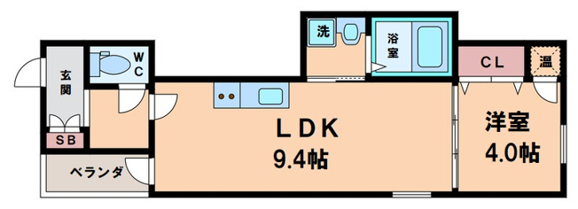 【間取り】 | オルフェアメゾン清水丘弐番館