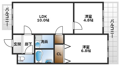 【間取り】 | レジデンス・マロン参番館