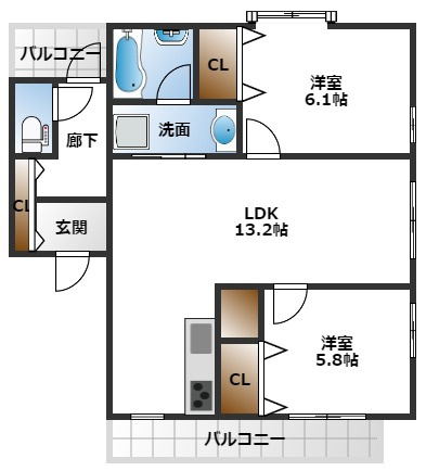【間取り】 | セグンド曽根