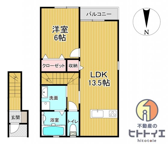 k-ideal八女Ⅱ　B棟の間取り