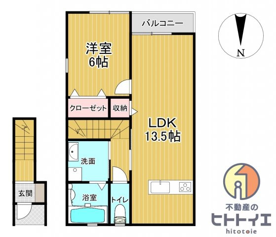 k-ideal八女Ⅱ　A棟の間取り