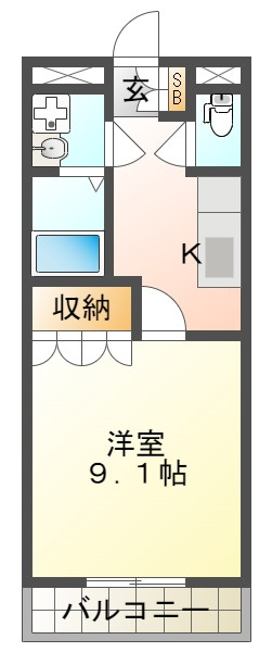 ベルメゾンSの間取り