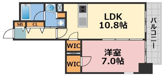 アプリーレ堺筋本町の間取り