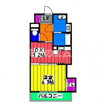 【間取り】 | グレイス竹下  | グレイス竹下の間取り