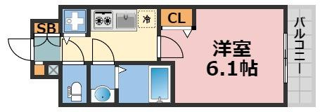 プレサンス難波セレクトの間取り