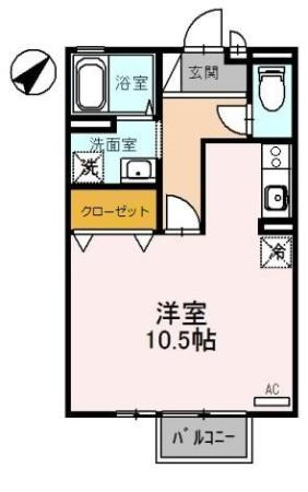 【間取り】 | パークサイドヒロツグB棟