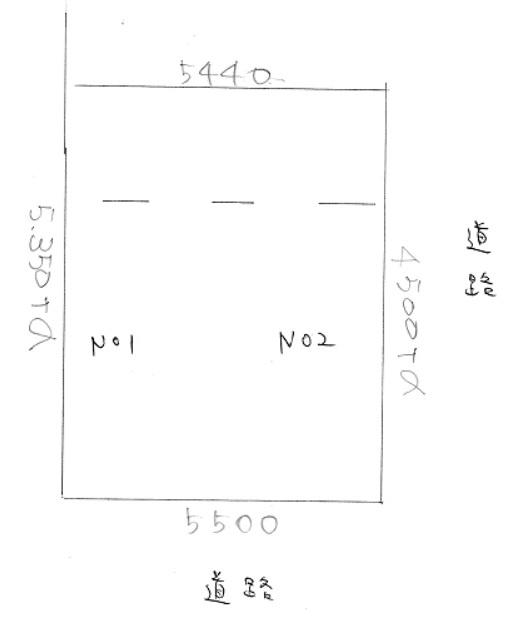 髙山第１駐車場の区画図