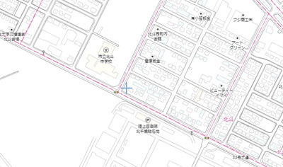 【地図】 | 千歳市北斗４丁目売地