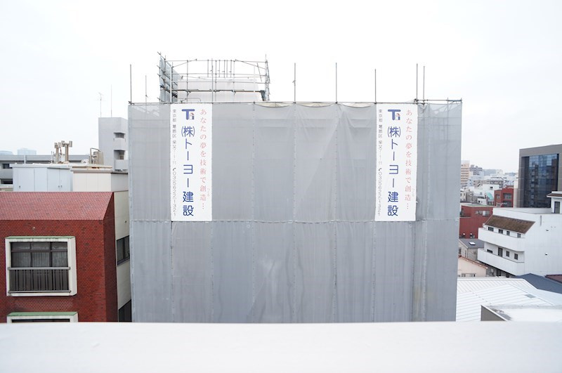 エスティメゾン森下の展望|バルコニーから正面眺望♪東向き！