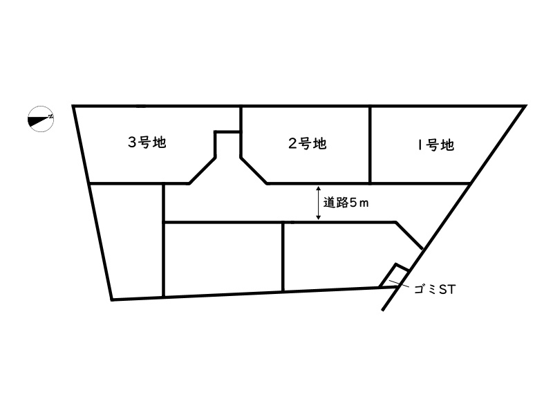 姫路市花田町勅旨／６区画の区画図