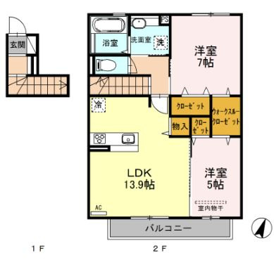 【間取り】 | くみの木ヒルズⅠ