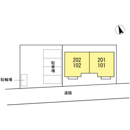 セジュール　K・Tの駐車場