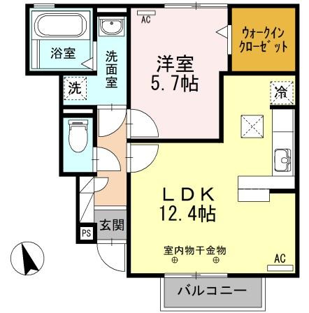 セジュール　K・Tの間取り