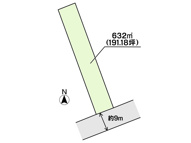 土地　小田郡矢掛町西川面　全1区画　191.18坪の画像