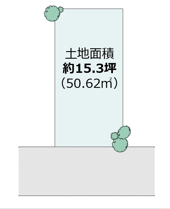 百舌鳥夕雲町　売土地の土地図