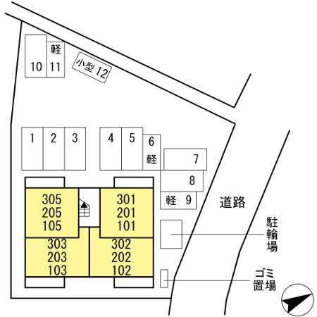 セレブ日吉の区画図