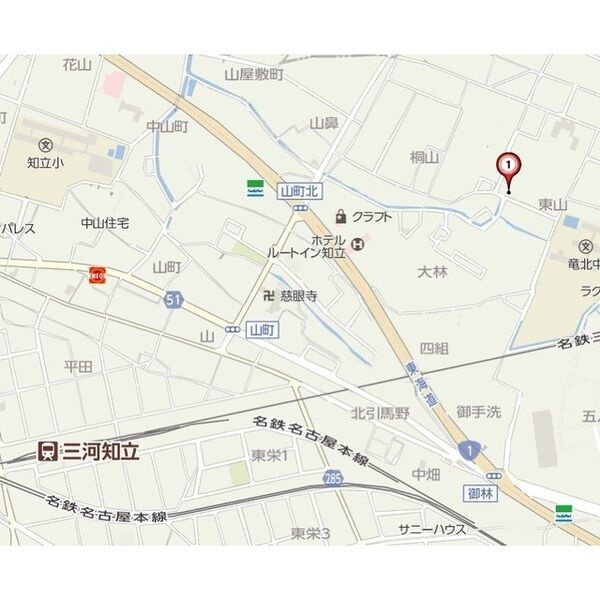 ヴィラ　ベルク　　刈谷市近郊の賃貸はクラスホーム刈谷店の地図