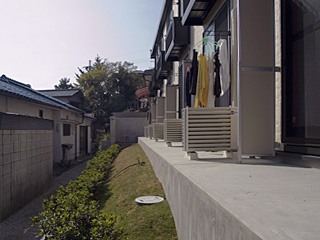 レオパレスさくらのバルコニー