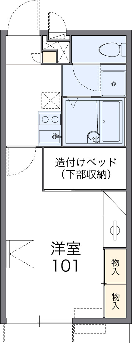 レオパレスリゲルの間取り